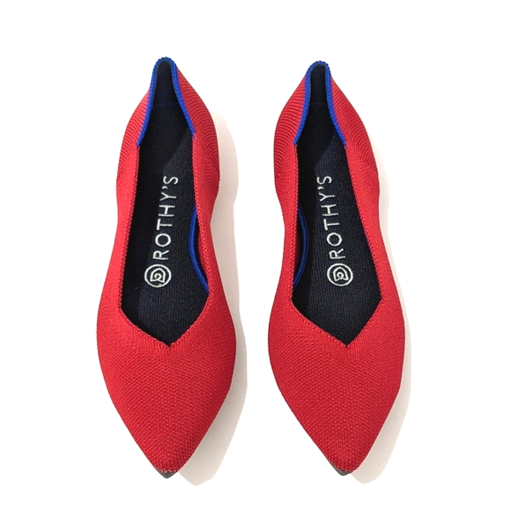 ROTHY'S CHILI RED FLATS SHOE